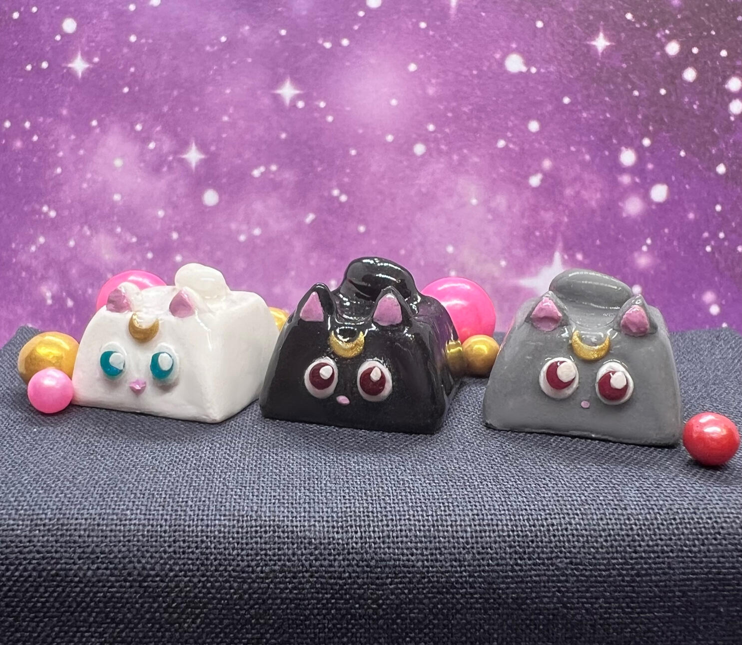 Artemis, Luna, Diana keycaps